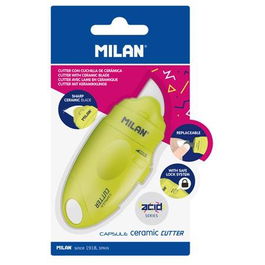 Milan Cutter Hoja Cerámica Serie Acid Blíster Amarillo