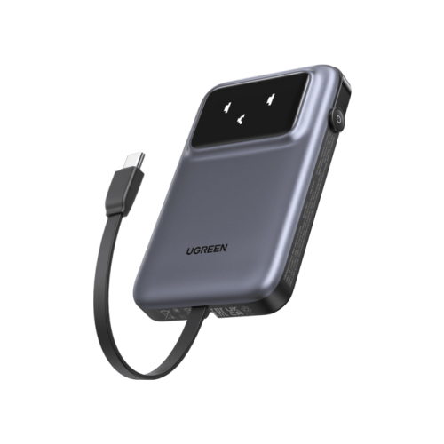 Ugreen UNO 10000 mAh Cargador Inalámbrico 30 W Negro con Pantalla TFT MagSafe Ugreen UNO 10000 mAh Cargador Inalámbrico 30 W Negro con Pantalla TFT MagSafe