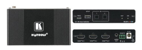 Kramer Conmutador HDMI 4K HDR 2x1 Automático - VS-211X (20-80549090) Kramer Conmutador HDMI 4K HDR 2x1 Automático - VS-211X (20-80549090)