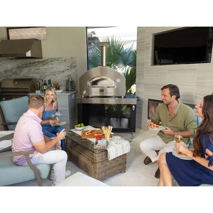 Alfa Forni Futuro 2 Pizze Hybrid Horno para Pizza Plateado y Negro