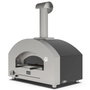 Alfa Forni Futuro 2 Pizze Hybrid Horno para Pizza Plateado y Negro