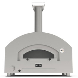 Alfa Forni Futuro 2 Pizze Hybrid Horno para Pizza Plateado y Negro
