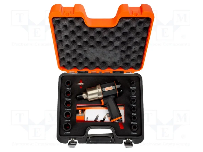 BAHCO Llave de percusión neumática 1/2 pulgada 320-620Nm