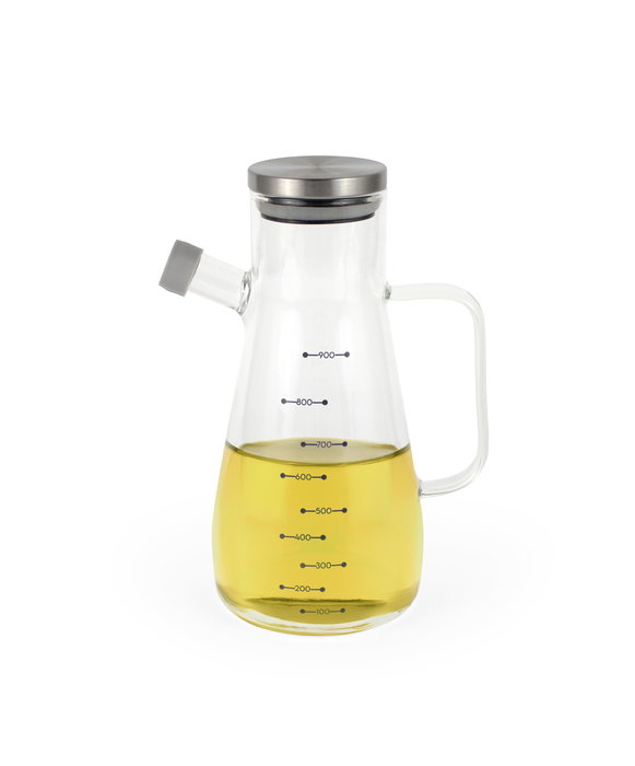 La Mediterran Aceitera Borosilicato con Tapa de Acero Inoxidable 900 ml (16 x 10.8 x 22.2 cm) (12 Unidades) La Mediterran Aceitera Borosilicato con Tapa de Acero Inoxidable 900 ml (16 x 10.8 x 22.2 cm) (12 Unidades)
