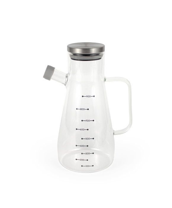 La Mediterran Aceitera Borosilicato con Tapa de Acero Inoxidable 900 ml (16 x 10.8 x 22.2 cm) (12 Unidades) La Mediterran Aceitera Borosilicato con Tapa de Acero Inoxidable 900 ml (16 x 10.8 x 22.2 cm) (12 Unidades)