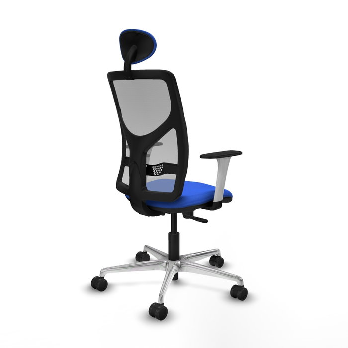 PIQUERAS Y CRESPO Silla de oficina Motilla con mecanismo Sincro, Azul y Gris PIQUERAS Y CRESPO Silla de oficina Motilla con mecanismo Sincro, Azul y Gris