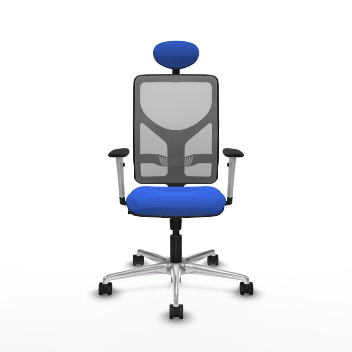 PIQUERAS Y CRESPO Silla de oficina Motilla con mecanismo Sincro, Azul y Gris PIQUERAS Y CRESPO Silla de oficina Motilla con mecanismo Sincro, Azul y Gris