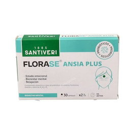 SANTIVERI Florase Ansia Plus 40 Cápsulas - Ayuda a funciones cerebrales y sistema nervioso, reduce cansancio y fatiga