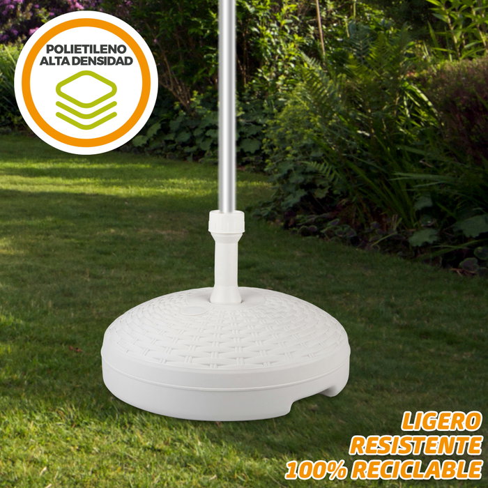 Aktive Base para sombrilla circular blanca 19-33 mm