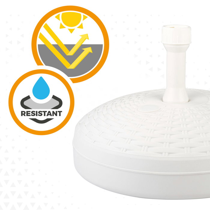 Aktive Base para sombrilla circular blanca 19-33 mm
