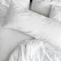 Funda de almohada Decolores Liso Blanco 175 Hilos 45 x 125 cm