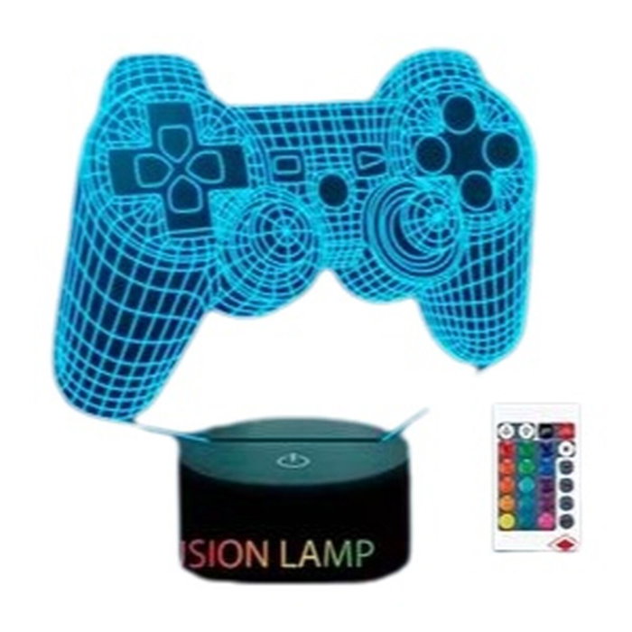 Roymart Lámpara LED Night Light con Mando Consola y 16 Colores USB