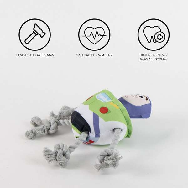 Disney Pixar Juguete para Perro Cuerda Toy Story Buzz Lightyear 13 x 26 x 8 cm Multicolor