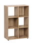 Inde Estantería Cubo con 6 Compartimentos, Mueble de Almacenamiento, Medidas 61.2 x 29.7 x 91.2 cm