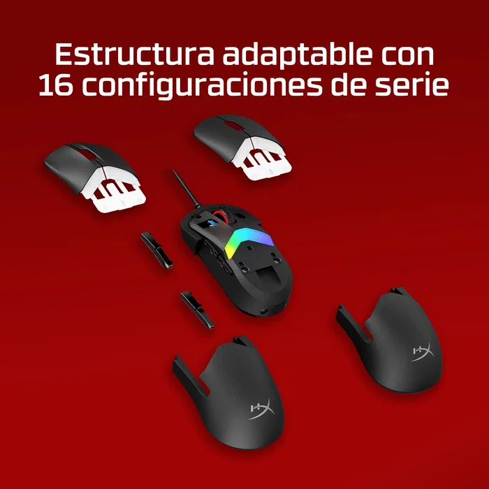 HyperX Pulsefire Saga Ratón Gaming Alámbrico Negro