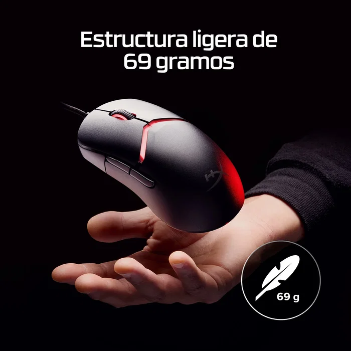 HyperX Pulsefire Saga Ratón Gaming Alámbrico Negro