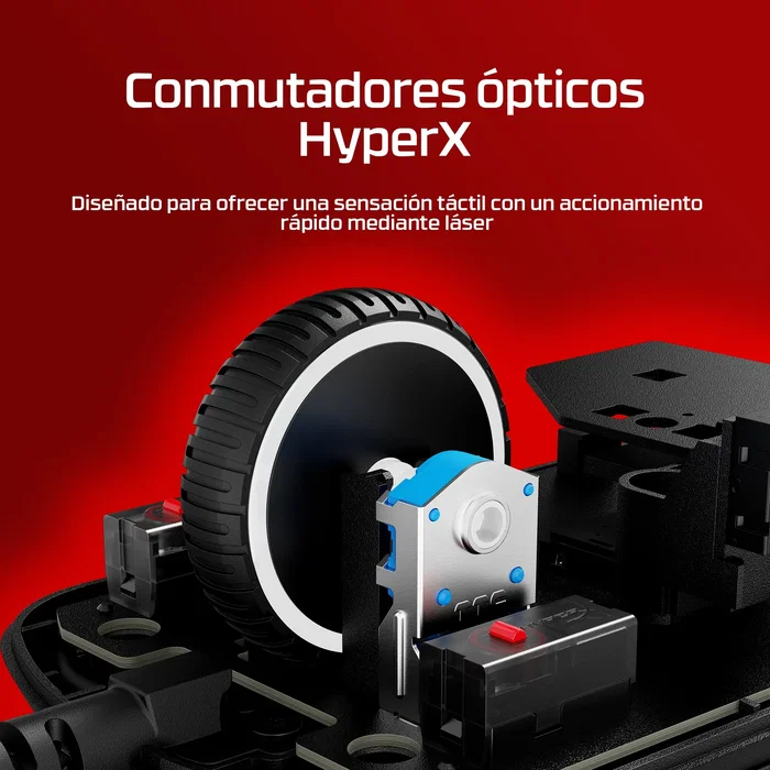 HyperX Pulsefire Saga Ratón Gaming Alámbrico Negro