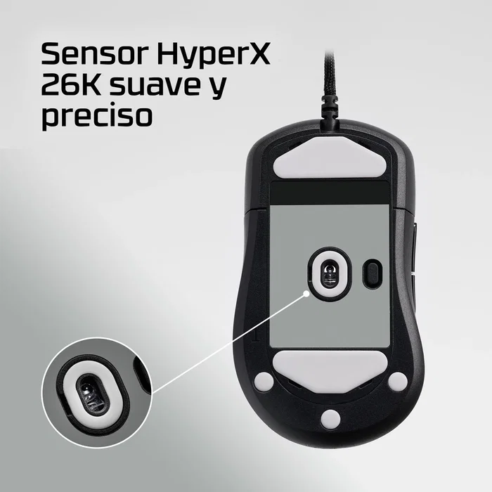 HyperX Pulsefire Saga Ratón Gaming Alámbrico Negro