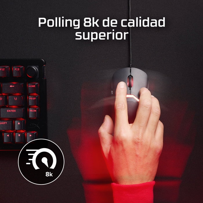 HyperX Pulsefire Saga Ratón Gaming Alámbrico Negro