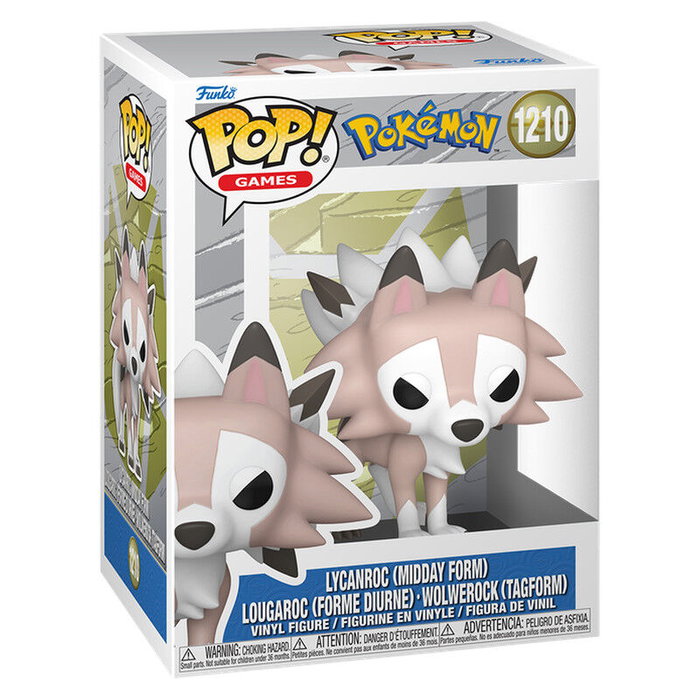FUNKO Figura POP Pokemon Lycanroc Midday Form FUNKO Figura POP Pokemon Lycanroc Midday Form