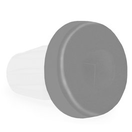 Italiana Ferramenta Paragolpe Bi Ag.5 Gris - Frente De Goma, Cuerpo De Plastico