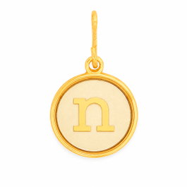 Alex And Ani Charm Letra N ACA BR Dorado