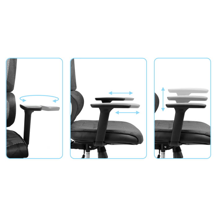 Sandberg ErgoFusion Gaming Chair Pro, Silla Gaming Universal, Negro/Gris