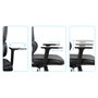 Sandberg ErgoFusion Gaming Chair Pro, Silla Gaming Universal, Negro/Gris