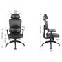 Sandberg ErgoFusion Gaming Chair Pro, Silla Gaming Universal, Negro/Gris