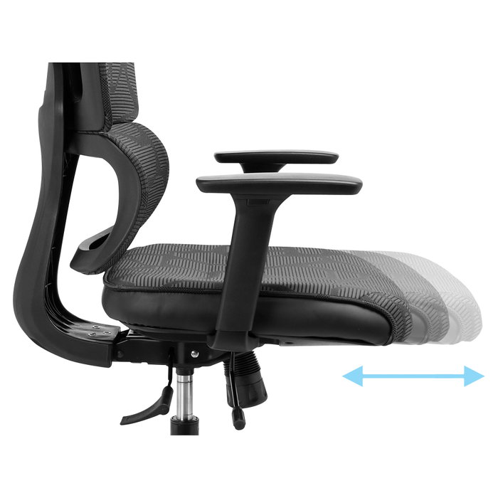 Sandberg ErgoFusion Gaming Chair Pro, Silla Gaming Universal, Negro/Gris