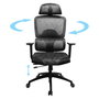 Sandberg ErgoFusion Gaming Chair Pro, Silla Gaming Universal, Negro/Gris