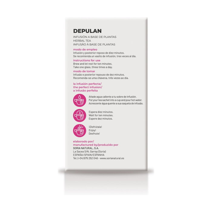 Soria Natural Natusor 4 Depulan 20 bolsitas infusoras