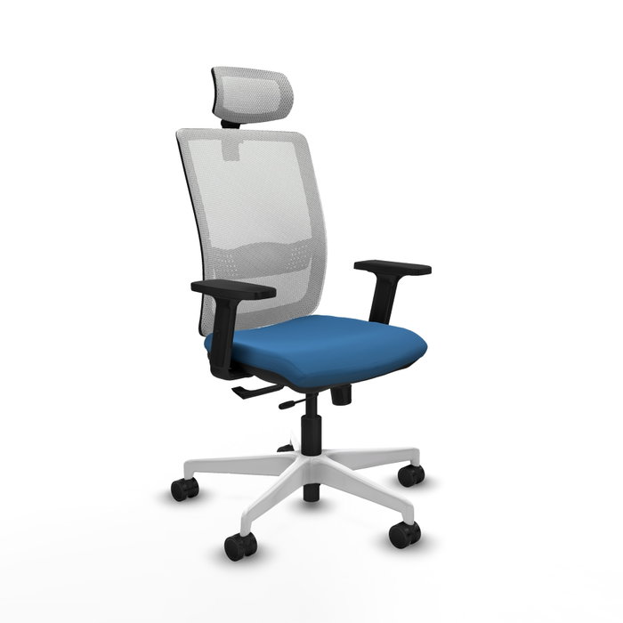 PIQUERAS Y CRESPO Silla de oficina Haches Azul claro y Blanco PIQUERAS Y CRESPO Silla de oficina Haches Azul claro y Blanco