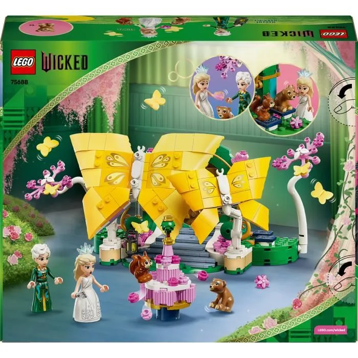 Lego Wicked 75688 La boda de Glinda Juguete para niños de 8 años Figuras de mariposas Regalo