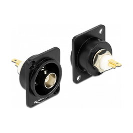 DeLOCK Módulo BNC Hembra 50 Ohm Tipo-D con Conector de Estaño