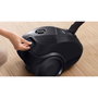 Bosch BGDS2CHAMP Serie 2 Aspiradora de Tambor con Bolsa, 600 W, 3,5 L, Negro
