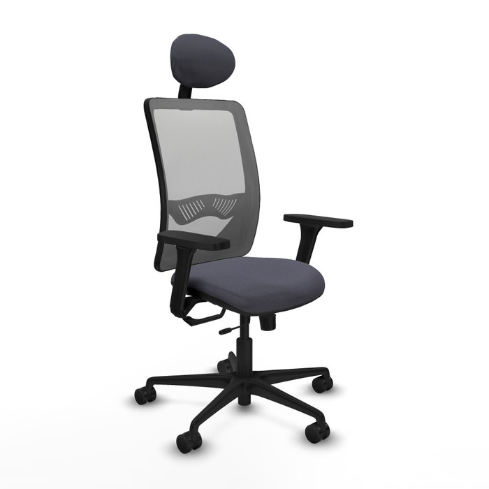 PIQUERAS Y CRESPO Silla de oficina Zulema Gris con mecanismo Sincro/Traslack PIQUERAS Y CRESPO Silla de oficina Zulema Gris con mecanismo Sincro/Traslack