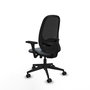 PIQUERAS Y CRESPO Silla de oficina Cilanco con mecanismo Sincro/Traslack, Gris y Negro