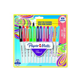 Rotulador Fibra Paper Mate Bold Surtido Blister De 12