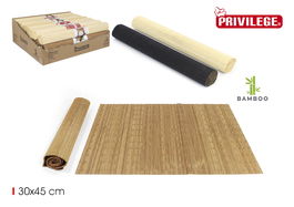 Privilege Salvamanteles de Bambú, 30 x 45 cm, Pack de 3 unidades, Surtido de Colores (24 Unidades)