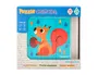 Imaginovo Puzle Infantil de Madera Cubos de Animales +24 Meses 15 Piezas 12 Patrones 22x22x6.4cm