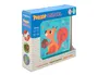 Imaginovo Puzle Infantil de Madera Cubos de Animales +24 Meses 15 Piezas 12 Patrones 22x22x6.4cm