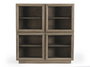 DKD Home Decor Vitrina Mango y Cristal 120x44x127