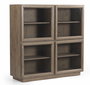 DKD Home Decor Vitrina Mango y Cristal 120x44x127