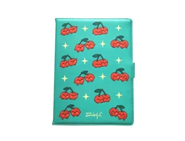 Wondee Funda Universal para Tablet 10.2'' con Diseño de Cerezas, Antideslizante y Giratoria 360°