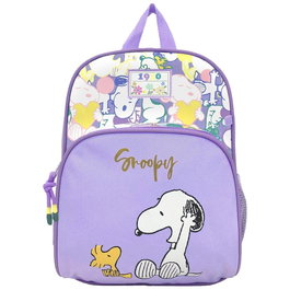 CYP BRANDS Mochila Snoopy 30cm Dos Compartimentos Correas Acolchadas Asa Superior Resistente Ideal Infantil