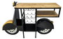 DKD Home Decor Botellero Negro Dorado Hierro Abeto 134 x 36 x 92 cm