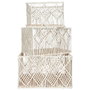 Home Deco Factory Juego de 3 Cestas Rectangulares Boho MIRAGE