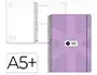 Antartik Agenda Escolar 26-27 Espiral Pack and Go Día Página A5+ Bilingüe 80g Papel FSC Morado