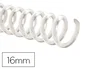 Q-connect Espiral Plástico Transparente para Encuadernación, 32 5:1, 16mm, Caja de 100 Unidades